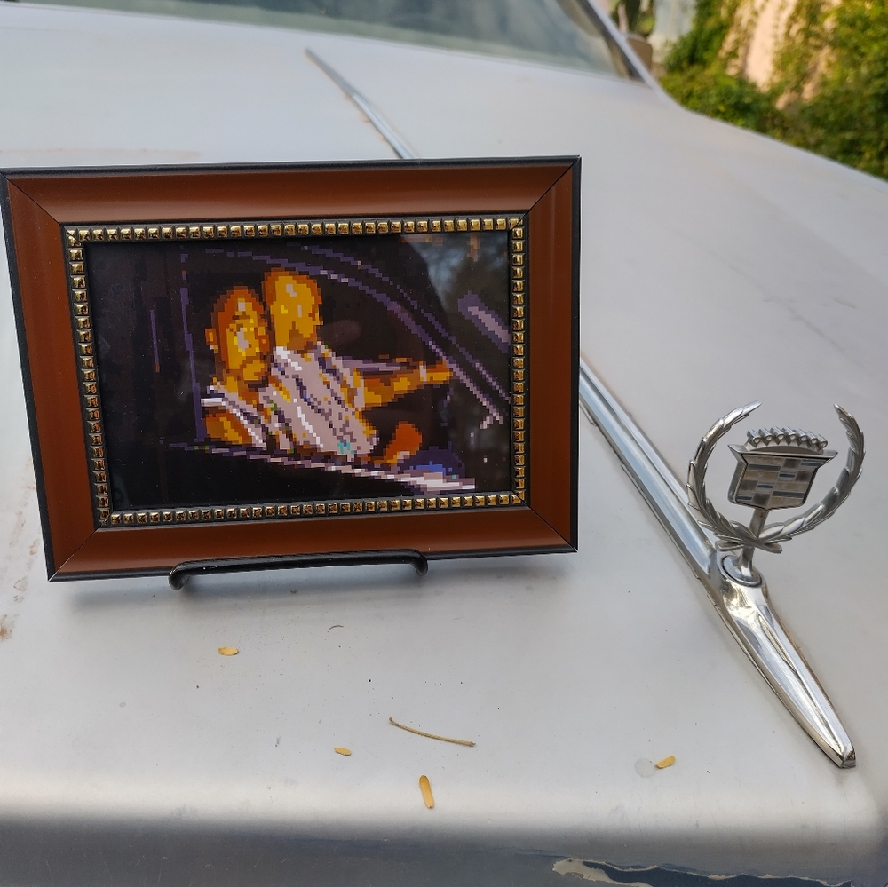 8 Bit 2Pac And Suge Framed Mini Art Print Lo-fi Pixel Art By Neon Nicho